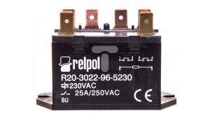 Реле R20, 2NO 25A  24VAC