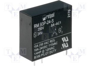 Реле RM93, 24VDC 1C/O  8A
